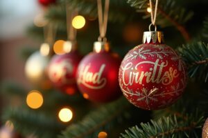 Personalisierte Weihnachtskugeln